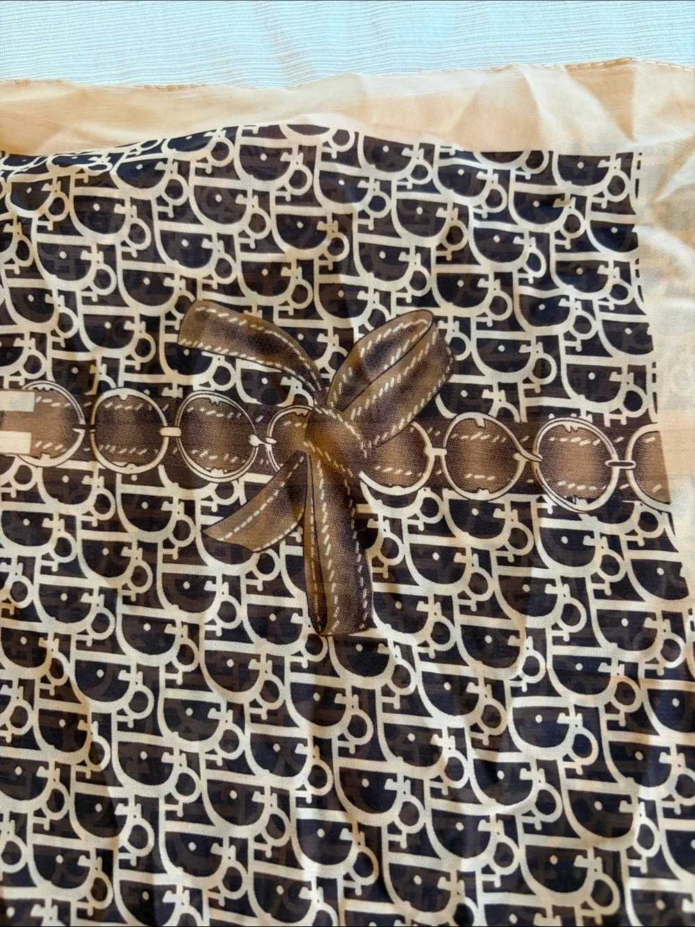 “Dior” Vintage Monogram Scarf